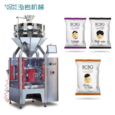 China 1kg/2kg/3kg/5kg Food Multihead Weighing Packing Machine, Vertical Granule Packing Machine, Chips Packaging Machine for sale