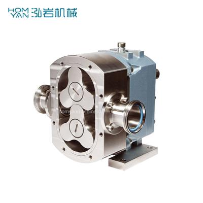 China Sanitary transfer pump pumps lobe rotor pump for honey/paste/jam/fruit juice/detergent/thick shampoo for sale