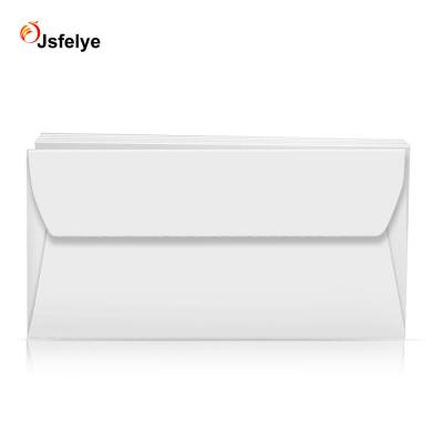 China Business Envelope 220 x 110 mm Single Skin and DL Seal White Envelope for sale