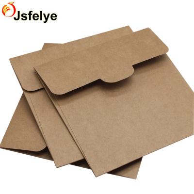 China Business Envelope 5 x 5 Inch Custom White Kraft CD DVD Sleeves Envelopes for sale