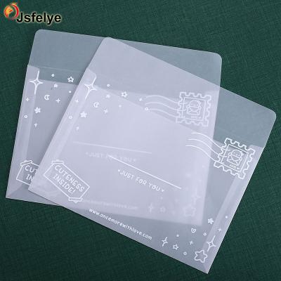 China Business Envelope 5.25*7.5 Inch Large Open End Translucent Envelope With White Printing Envelope for sale