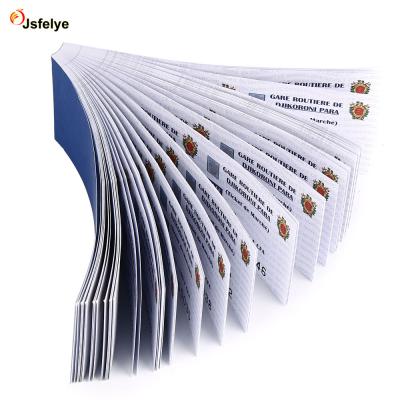 China Anticounterfeit Booklet Perforated Line Security Paper Gift Voucher Printing With Customer Design for sale