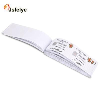 China Colorful Printing Voucher Anticounterfeit Booklet Perforated Line With Custom Design for sale