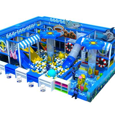 China Ocean Theme Wooden Kids Park Indoor Playground Fun Design Small Equipment Indoor Playground for sale