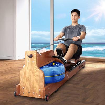 China lijiujia Sports Fitness Double Track Wooden Water Rowing Machine for sale