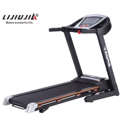 China 110kgs LIJIUJIA manual incline home running machine with lift handle treadmill for sale