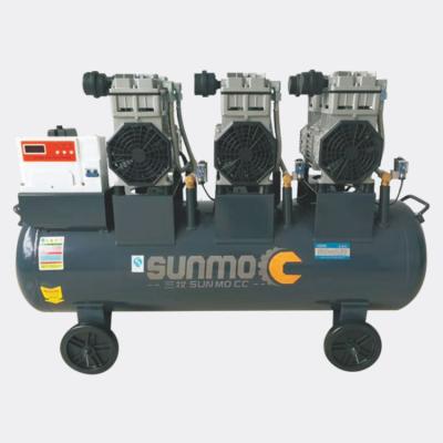 China Summo Lubricated Small Mini Portable Spray Gun Air Lubricated Industrial Compressor for sale