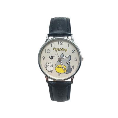 China New Popular Japanese Cartoon Totoro Children's Black Children's Lovely Waterproof Watch Luxury Fashion for sale