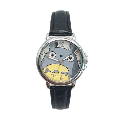 China New popular Japanese cartoonTotoro children's fashion black children's lovely waterproof watch fashion children's watch for sale