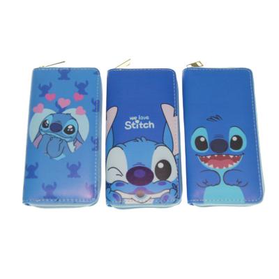 China 2021 New Stitch Cartoon Dot Girl Women Boy Waterproof Cute High Grade Cheap Wallet for sale