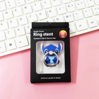 China New Adjustable Height Cartoon Stitch AIRBAG Folding Mobile Phone Holder Student Gifts for sale