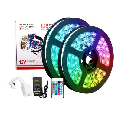 China 50505 restaurant hotel/party/house/hotel/party/home/restaurant decorating led light strips 10m RGB 60d colorful 12v with wifi or alexa App BT connection Google home strip lights for sale