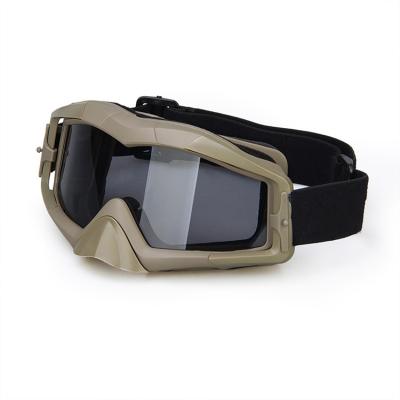 China Hot Selling Paintball Game Glass Protective Full-enclosed Safety Goggles for sale