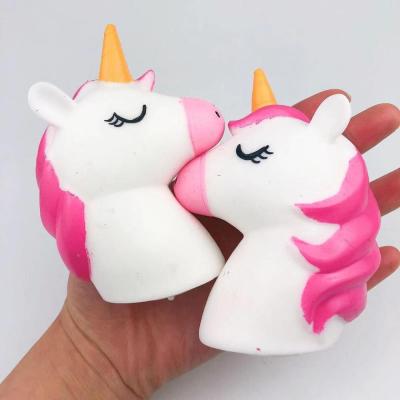 China Cute Soft Unicorn Slow Rising Squishy Starry Toy TPR Unicorn EVA Stress Ball Printed Stress Ball for sale