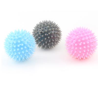 China Gym Fitness Spiky Sports Toy Thorn Acupuncture Point Grip Nail Yoga Roller Massage Spiny Ball for sale