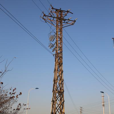 China Torres da transmissão de Electric Power do pé de Q345b 4, torre de aço galvanizada ângulo à venda