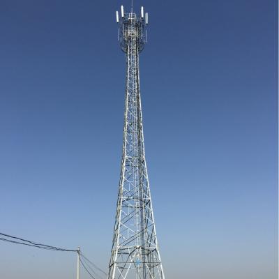 중국 GR8.8 Lattice Cell Phone Tower Telecom Self Supporting Hot Dip 판매용