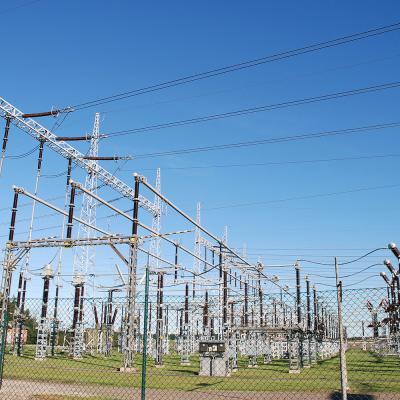 China Galvanized 35kv Transmission Line Substation , Q235B Power Line Substation for sale