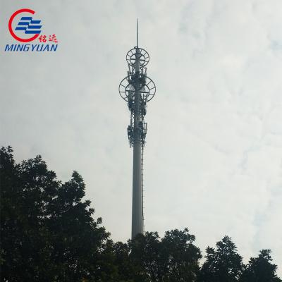 China Antennen-Monopole Telekommunikations-Turm-sich verjüngender Internet-Radiostahlröhrenturm zu verkaufen