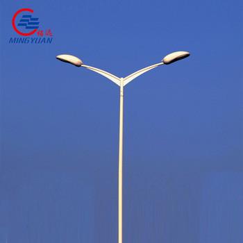 China Q235b galvanisierte einarmiger Doppel-Arm Stahlsolar-LED Lampe Polen straßenlaterne-Polen mit Großhandelspreis zu verkaufen