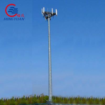 China Tubular Telecommunication Communication Cell Tower Microwave Antenna Mast 30 Ft Te koop