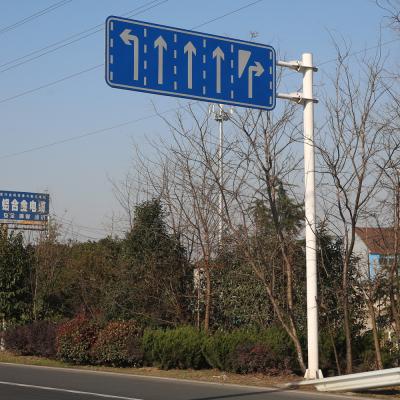 China 8x200mm Posten van het de Straatteken van Verkeerstekenpool de Q235b Gegalvaniseerde Te koop