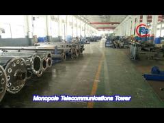 self supporting monopole telecommunications telecom tower pole radio wireless tubular