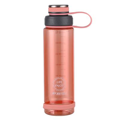 China Straw Customized professional 640ml gym sport plastic drinking water bottle with string for sale