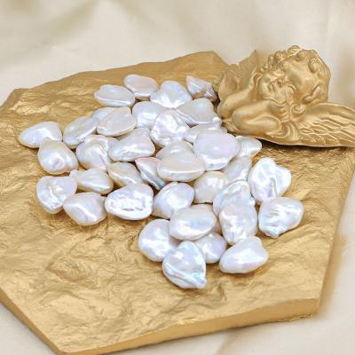 China Factory direct wholesale jewelry making natural white loose heart baroque freshwater pearl beads 16mm for sale