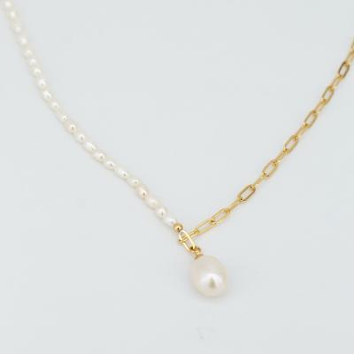 China Natural Handmade Pearl Jewelry Mothers Day Pearl Necklace Jewelry Environmentally Friendly Baroque Pearl Necklace Fashion Jewelry for sale