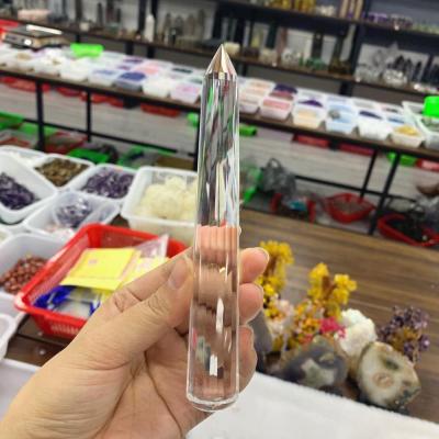 China Europe 18 Sides Crystal Gemstone Clear Quartz Natural Crystal Vogel/Crystal Vogel Point Wand Clear Natural for sale