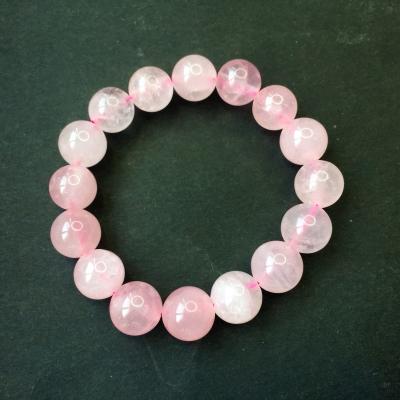 China Europe High Quality Natural Rose Quartz Healing Polished Crystal Bracelet for sale