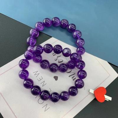 China Fast Shipping Cute Natural Purple Amethyst Crystal Therapy Gemstone Crystal Bracelet For Girl for sale