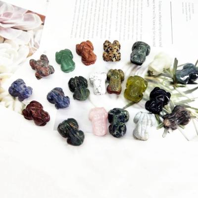 China Europe Wholesale Crystal Animals Natural Mixed Gemstone Healing Mini Frogs For Wedding Cute Souvenirs For Guests for sale