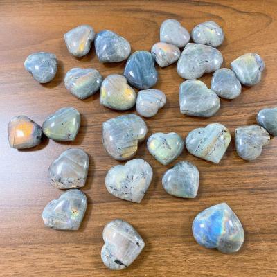 China Hot Sale High Quality Labradorite Healing Reiki Product China Folk Crafts Crystal Hearts Natural Quartz Stones for sale