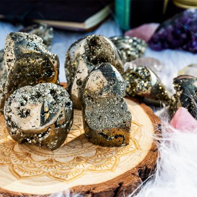 China Wholesale Europe Pyrite Freeform High Quality Folk Crafts Reiki Healing Rough Natural Crystal Stones for sale