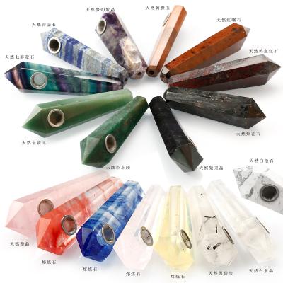 China Hot Selling High Quality China Crystal Pipes Healings Stones Hand cut Crystal Crafts Gemstone For Gifts natural for sale