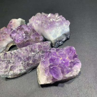 China Europe Amethyst Gemstone Quartz Geode Natural Crystal Stone Purple Cluster Crystal Crafts For Treasure Gifts for sale