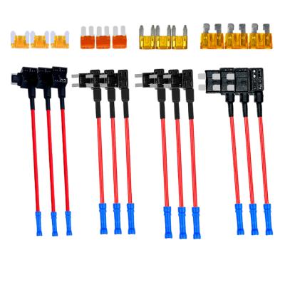 China ANS Car MIDI ATC 1A ATM Blade Fuse Holder Low Profile Mini Micro Micro 2 Automotive Standard Auto Fuse Tap Auto Blade Fuse Holder for sale