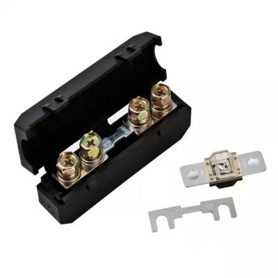 China 1A 32V 48V Long Fuse Block Size Fork Bolt Fuse Holder ANS Midi Fuse Holder for sale