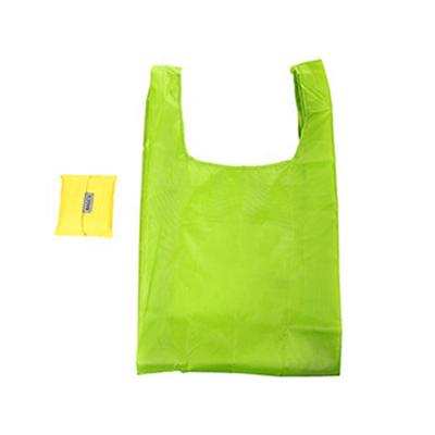 China Reusable Collapsible Reusable Nylon Grocery Bags Collapsible Foldable Shopping Bag Promotion Shopping Bag for Shopping for sale