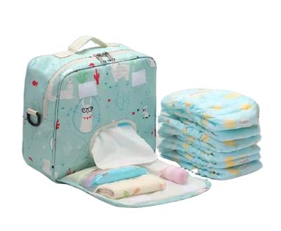 China New Arrival Fashionable Waterproof Wholesale Multifunctional Anti-theft Bag Cute Diaper Bags Diaper Bags for sale