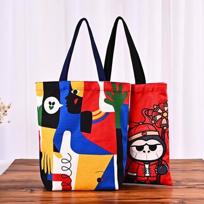 China New Design Reusable Custom Canvas Folding Logo Printed Organic Burlap Polyester Tote Bag for sale