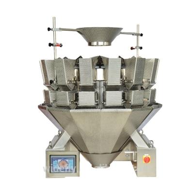 China Foshan chemical low cost frozen shrimp, meat ball, chicken multihead weigher with packing machine for sale