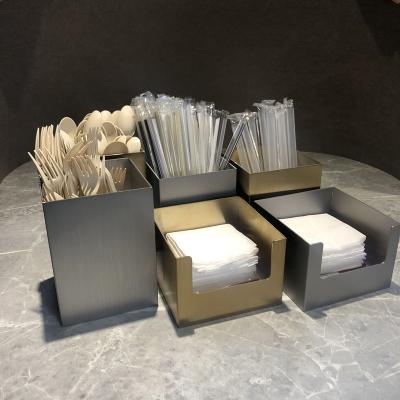 China Minimalist Stainless Steel Straw Box for sale