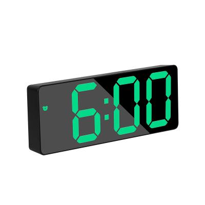 China LUMINOVA Voice Control LED Digital Electronic Alarm Clock Modern Novelty Desk Clockunique Gifts Clock Table Clocks LUMINOVA for sale