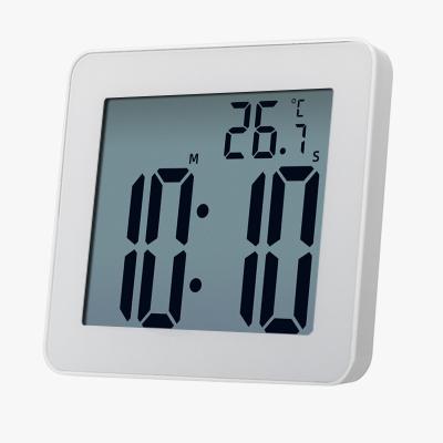 China Calendars Digital Modern Alarm Clocks LCD Electronic Waterproof Desk Clock Temperature Watches Modern Hanging Timer Wall Clocks Clocks for sale