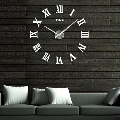 China 130CM Large Nordic Luxury Cheap Creative Wall Clocks Roman Number Acrylic Unique DIY 3D Art Gift Quartz Home Decor Wall Clocks for sale