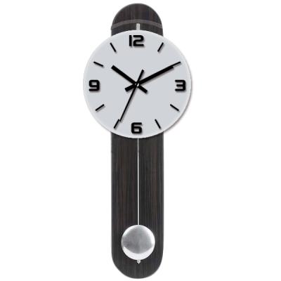 China Modern luxury digital metal art wall clock pendulum wall clock antique creative wopdem wall clock reloj peeled clocks for sale