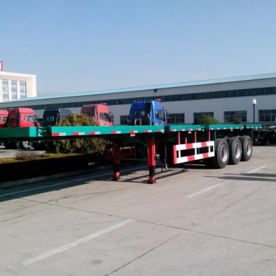 China Truck Trailer Good Condition Used Trailer Flatbed Semi Trailer For Export for sale